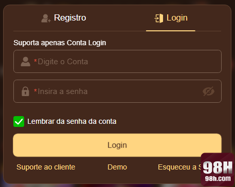 Cadastro no 98h.com: Comece Sua Jornada de Sucesso